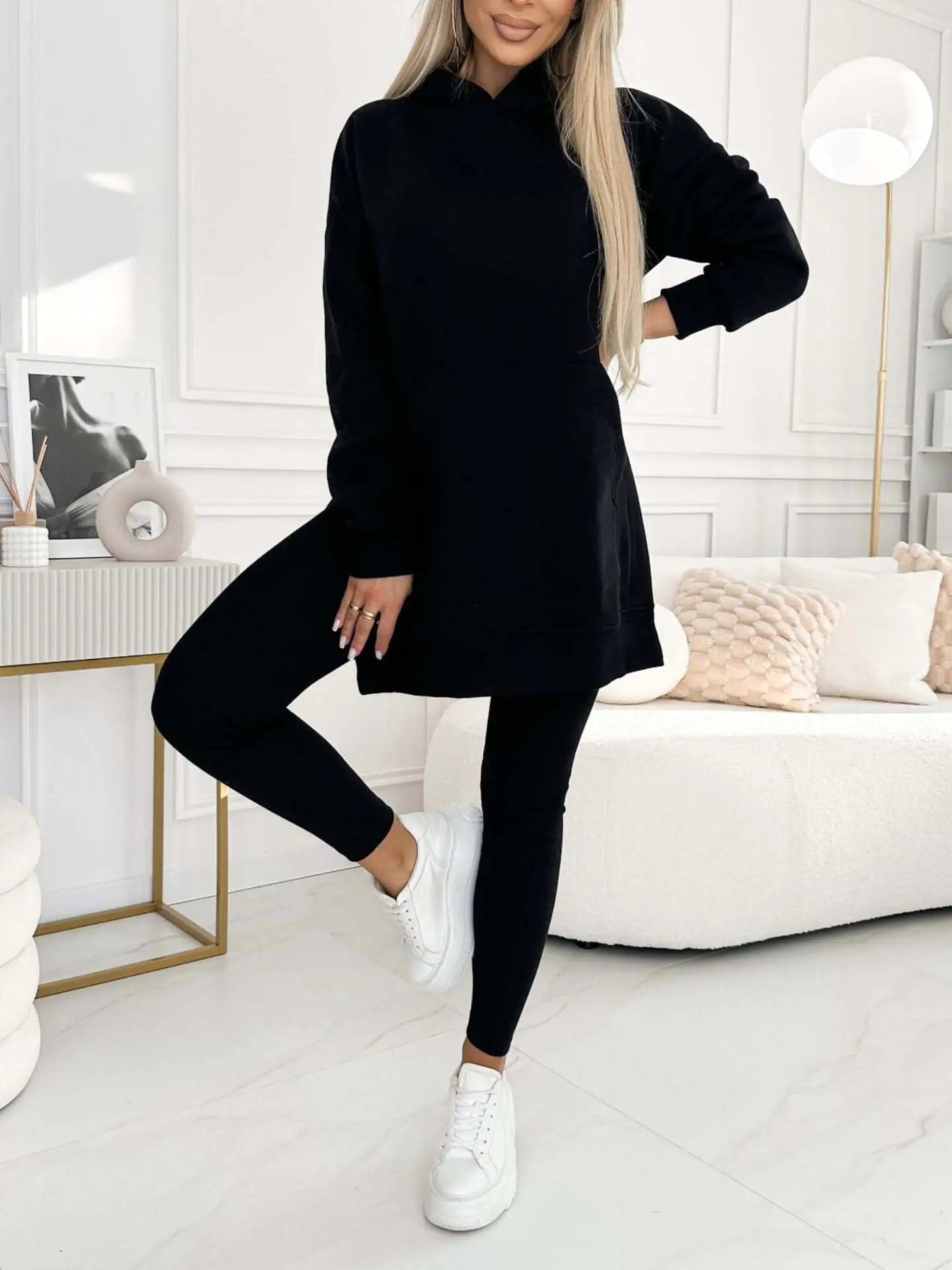 2024 New Sports Leisure Hoodie and Leggings Set