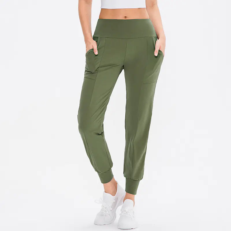High Waist Loose Tapered Yoga Pants for Women