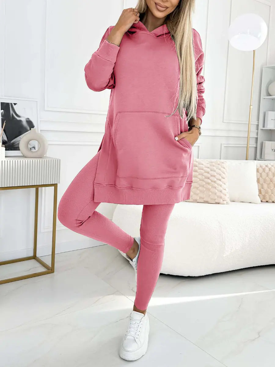 2024 New Sports Leisure Hoodie and Leggings Set
