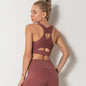 Sports Mesh Stitching Beauty Back Bra