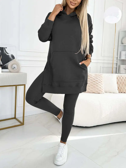 2024 New Sports Leisure Hoodie and Leggings Set