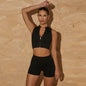 High Waist Fitness Shorts & Sports Bra Set for Women