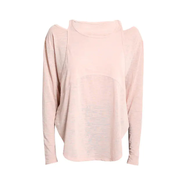 Loose Long Sleeve Yoga Crop Top for Women Fitness Wear