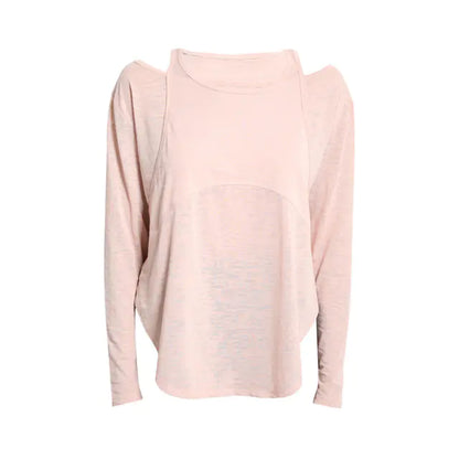 Loose Long Sleeve Yoga Crop Top for Women Fitness Wear