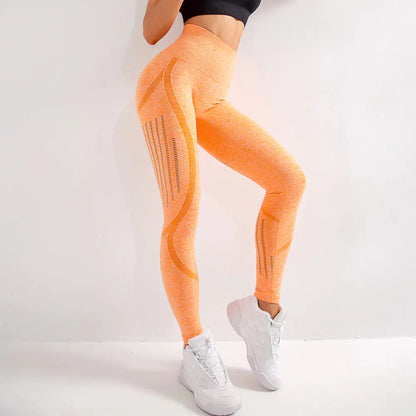 High Waist Knitted Yoga Pants for Women