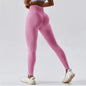 Seamless High Waist Peach Yoga Leggings