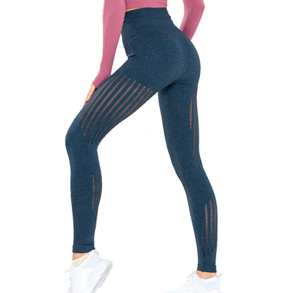 High Waist Knitted Yoga Pants for Women