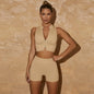 High Waist Fitness Shorts & Sports Bra Set for Women
